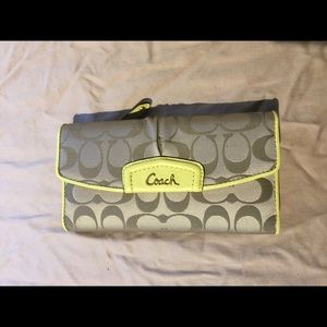 Coach leather wallet